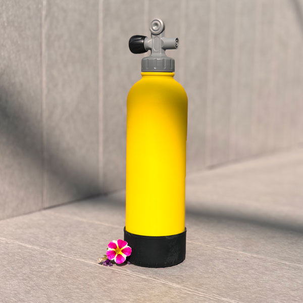 SCUBA tank water bottle