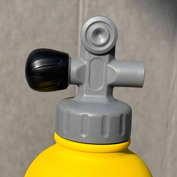 SCUBA tank water bottle