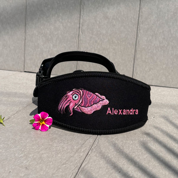 Cuttlefish on a Beautiful Scuba Mask Cover