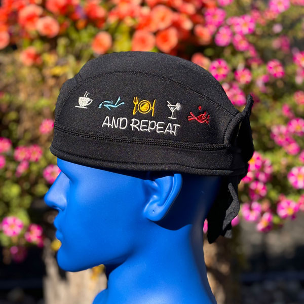 SCUBA hood - eat, sleep, dive, repeat