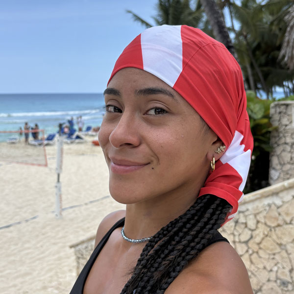 Neck gaiter dive flag