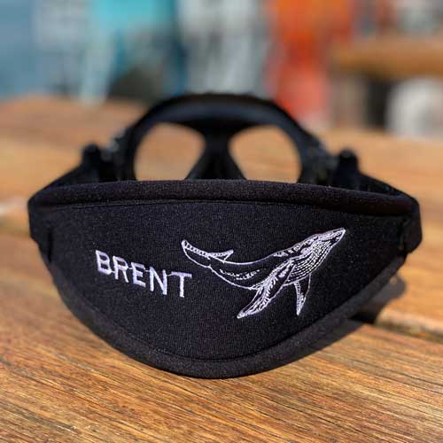 Humpback Whale Scuba Mask Strap