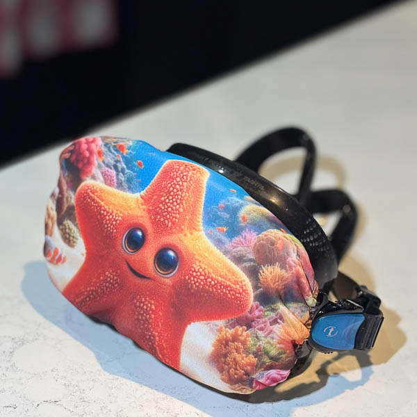 scuba mask cover star fish