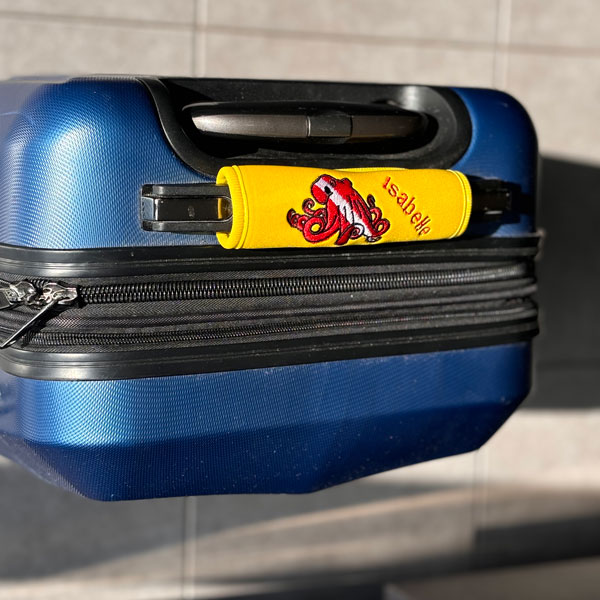 Personalized Neoprene Luggage Handle Wrapper - octopus
