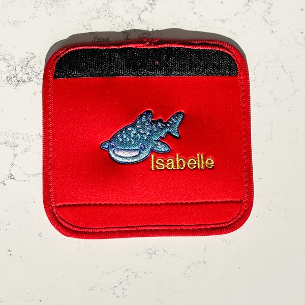 Personalized Neoprene Luggage Handle Wrapper - whaleshark