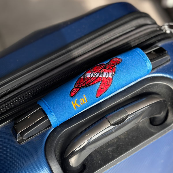 Personalized Luggage Handle Wrapper - turtle