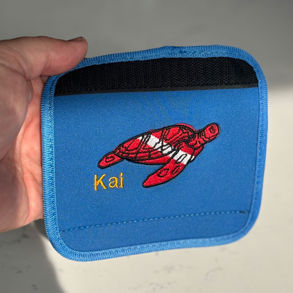 Personalized Luggage Handle Wrapper - turtle