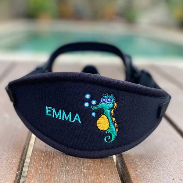 Seahorse mask strap