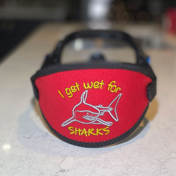 Get wet for sharks - funny scuba mask strap - Image 7