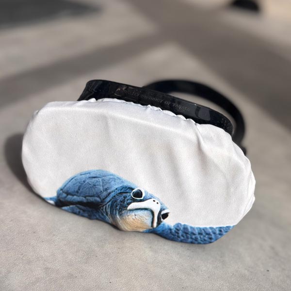 SCUBA Dive mask cover - with a baby turtle