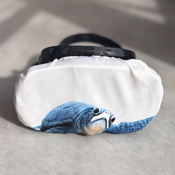 SCUBA Dive mask cover - with a baby turtle