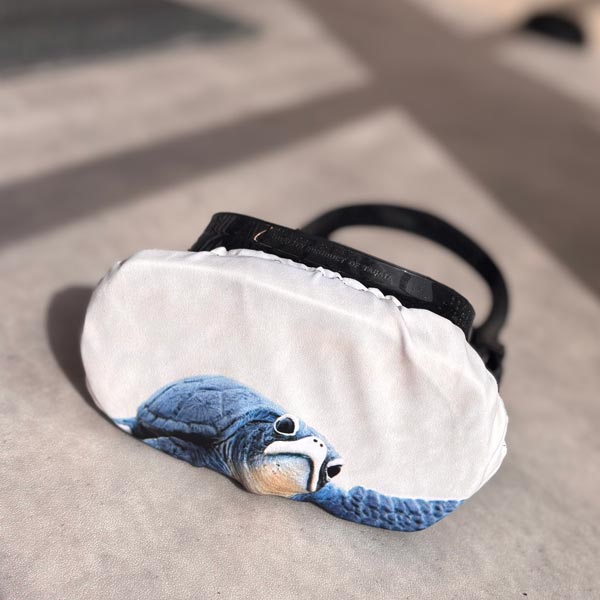 SCUBA Dive mask cover - with a baby turtle