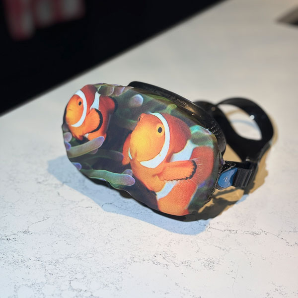scuba mask cover clown fish