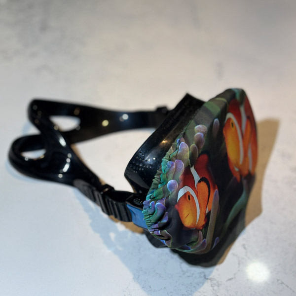 scuba mask cover clown fish
