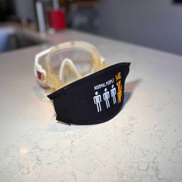 Normal people - funny scuba mask strap