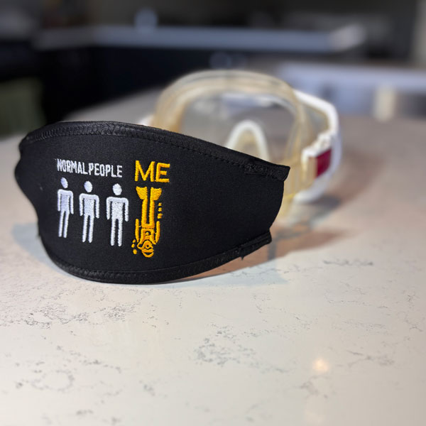 Normal people - funny scuba mask strap