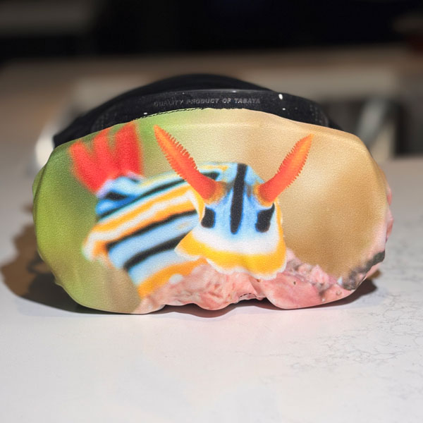 SCUBA Dive mask cover - with nudibranch