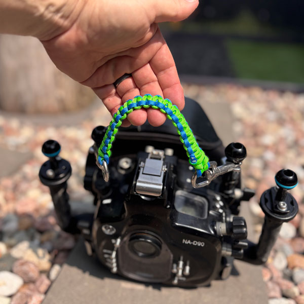 Underwater camera strap
