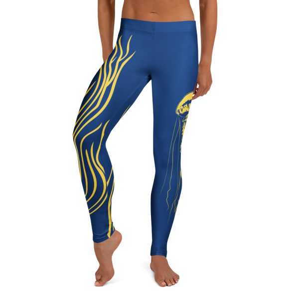 Leggings with jellyfish print