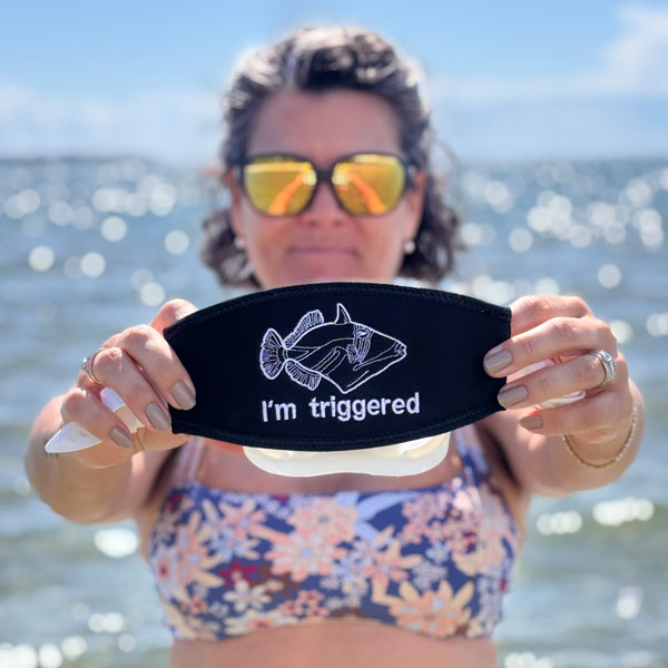 trigger fish mask strap
