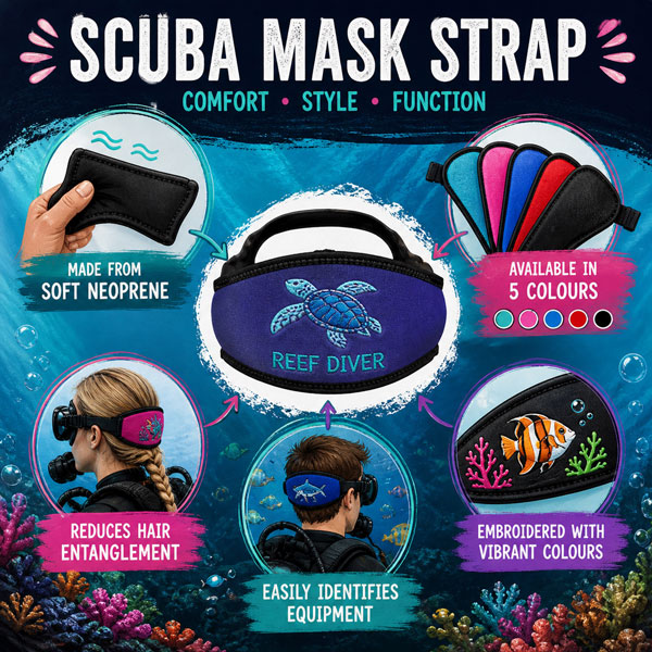benefit of mask scuba strap
