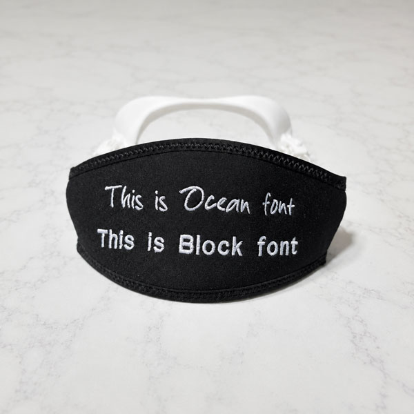 Showing the different types of fonts available