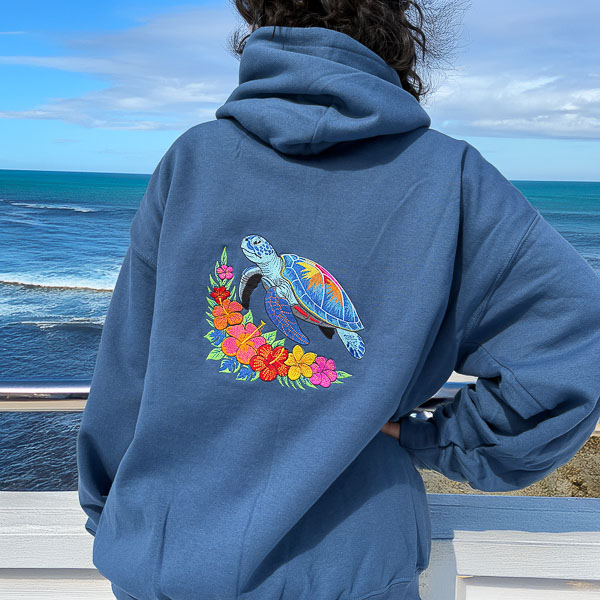 Embroidered Turtle Hoodie - Image 11