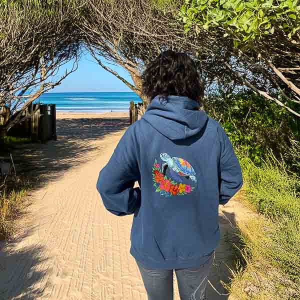 Embroidered Turtle Hoodie