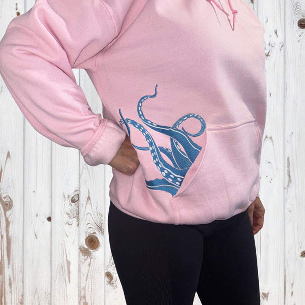 Embroidered Octopus Hoodie